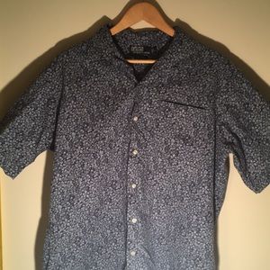 Polo button down flower shirt